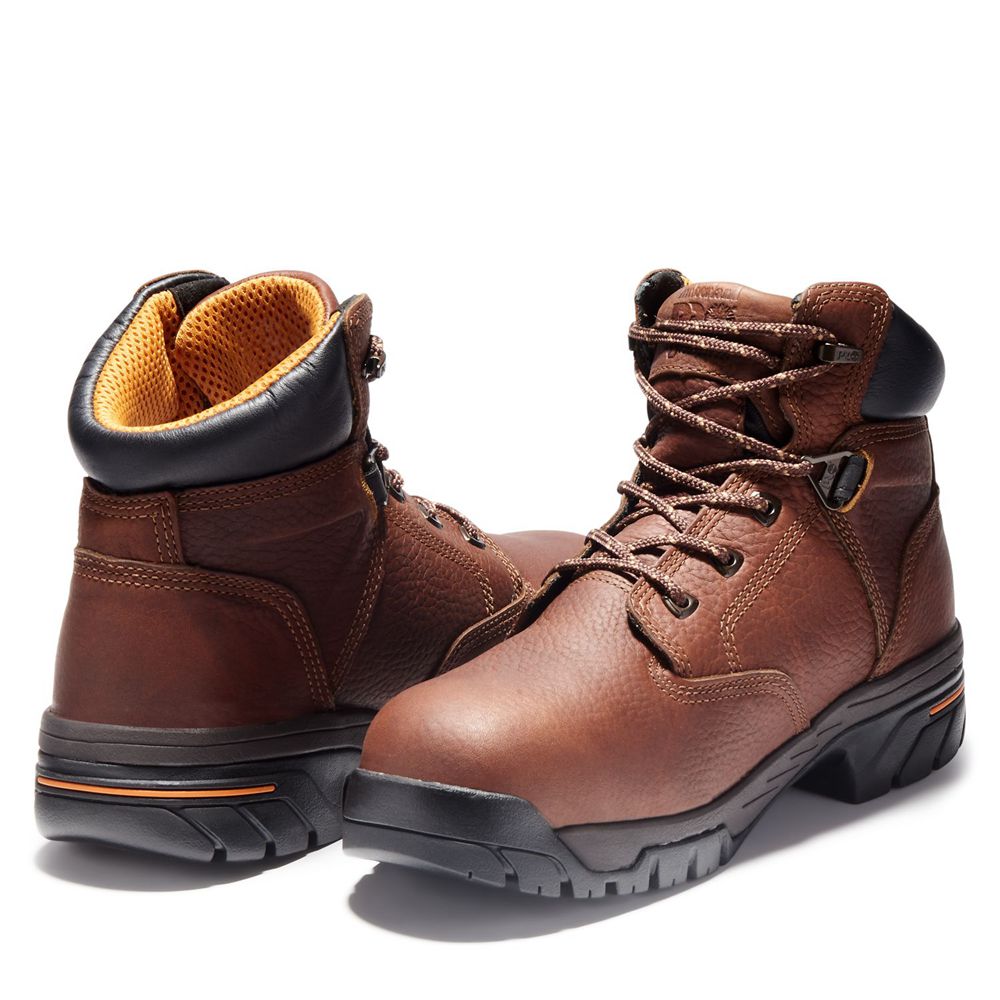 Timberland Mens Work Boots PRO® Helix 6\" Alloy Toe - Brown - India VF3401267